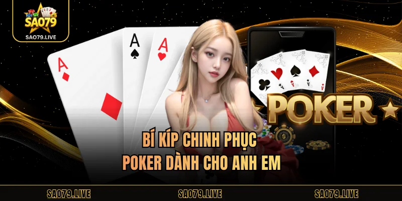 Poker Sao79 – Chiến Lược Chơi Đỉnh Cao Từ Cao Thủ Bí kíp chinh phục poker dành cho anh em