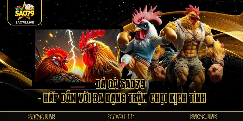 Đá Gà Sao79 - Hấp Dẫn Với Đa Dạng Trận Chọi Kịch Tính Đá Gà Sao79 - Hấp Dẫn Với Đa Dạng Trận Chọi Kịch Tính